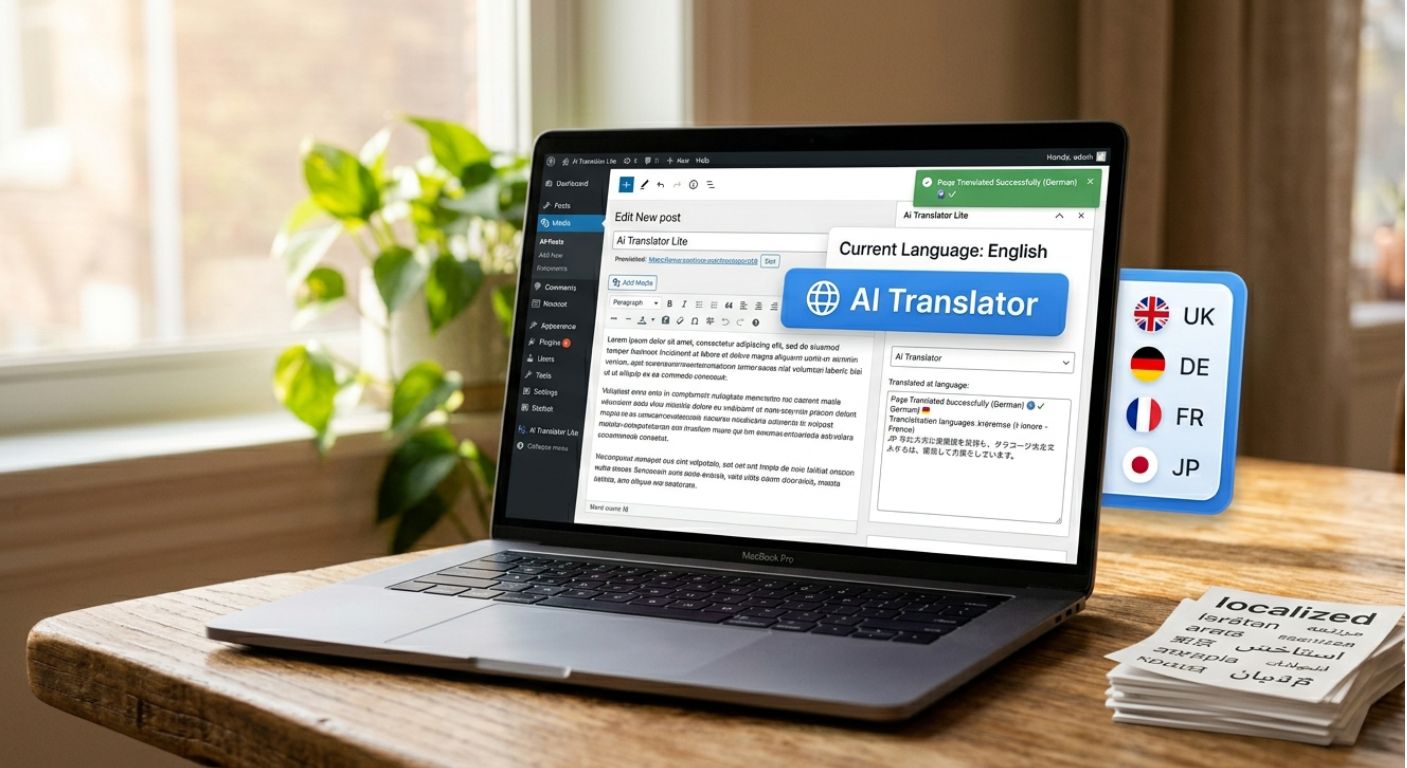 AI Translator Pro WordPress plugin translation interface