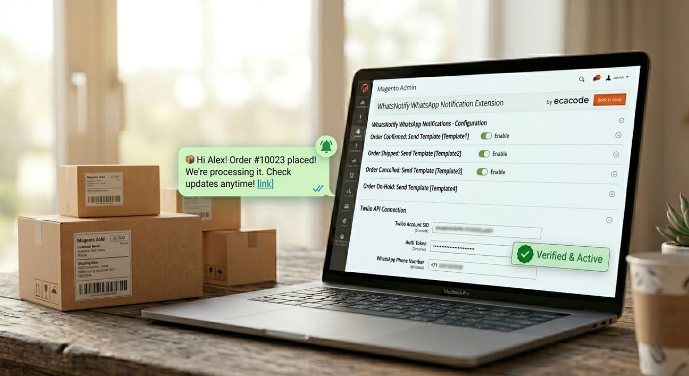 WhatsNotify WhatsApp notification extension dashboard