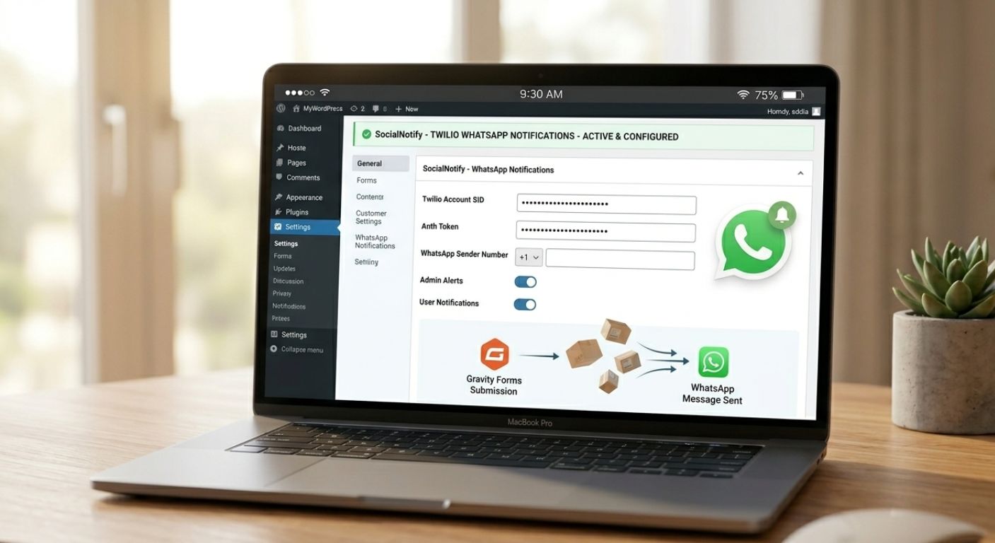 WhatsApp Notifications Gravity Forms